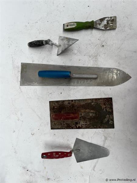 Grote foto online veiling metsel gereedschap doe het zelf en verbouw gereedschappen en machines