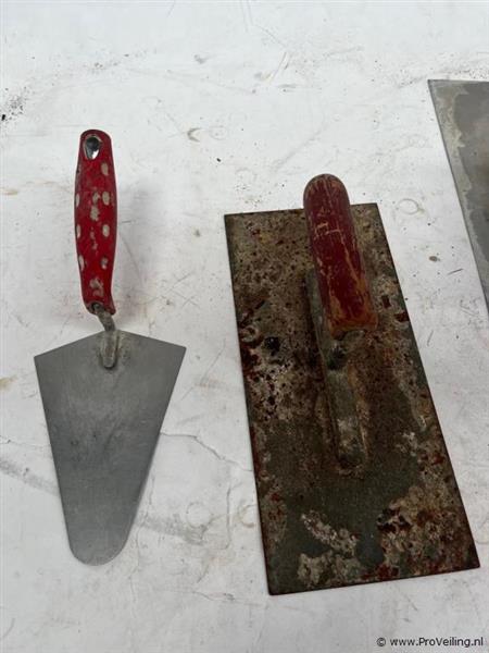 Grote foto online veiling metsel gereedschap doe het zelf en verbouw gereedschappen en machines