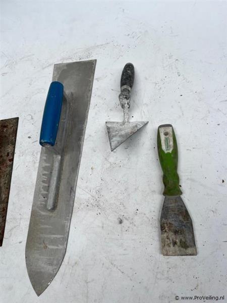 Grote foto online veiling metsel gereedschap doe het zelf en verbouw gereedschappen en machines