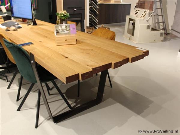 Grote foto online veiling eetkamertafel boomstam huis en inrichting eettafels