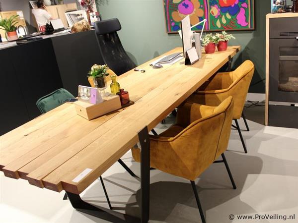 Grote foto online veiling eetkamertafel boomstam huis en inrichting eettafels