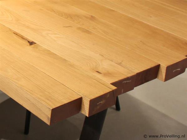 Grote foto online veiling eetkamertafel boomstam huis en inrichting eettafels