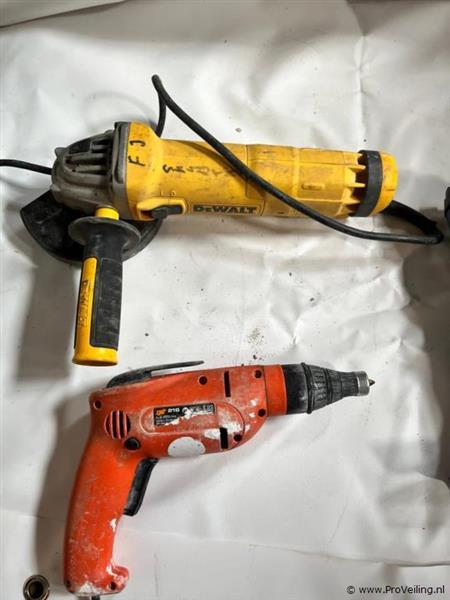 Grote foto online veiling divers elektrisch gereedschap doe het zelf en verbouw gereedschappen en machines