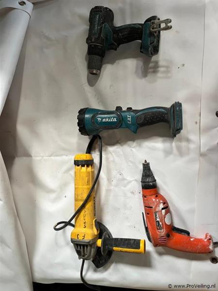 Grote foto online veiling divers elektrisch gereedschap doe het zelf en verbouw gereedschappen en machines