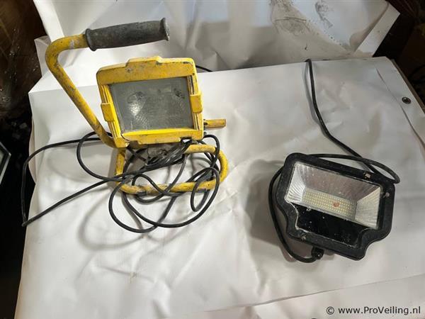 Grote foto online veiling bouwlamp 2 stuks doe het zelf en verbouw gereedschappen en machines