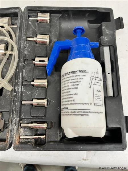 Grote foto online veiling tegelboorset nat doe het zelf en verbouw gereedschappen en machines