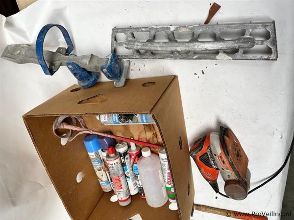 Grote foto online veiling diverse o.a.a hamer kit schuurmachine doe het zelf en verbouw gereedschappen en machines