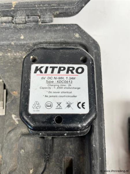 Grote foto online veiling kitpro kdc0613 tacker doe het zelf en verbouw gereedschappen en machines