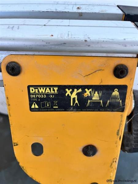 Grote foto online veiling dewalt de7033 xj onderstel voor afkort ve... doe het zelf en verbouw zaagmachines