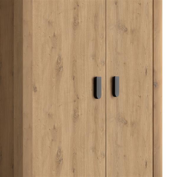 Grote foto lugano 2 persoonsbed 140x200 eiken gami antiek en kunst stoelen en banken