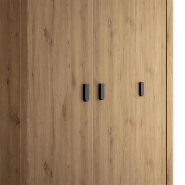 Grote foto lugano 2 persoonsbed 140x200 eiken gami antiek en kunst stoelen en banken