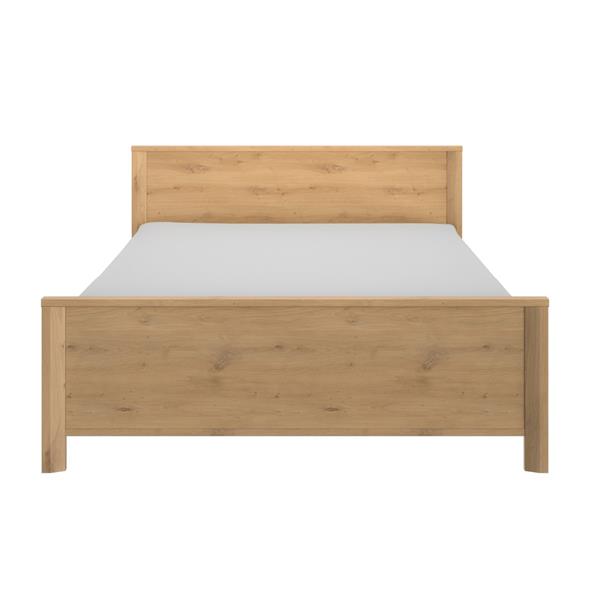 Grote foto lugano 2 persoonsbed 140x200 eiken gami antiek en kunst stoelen en banken