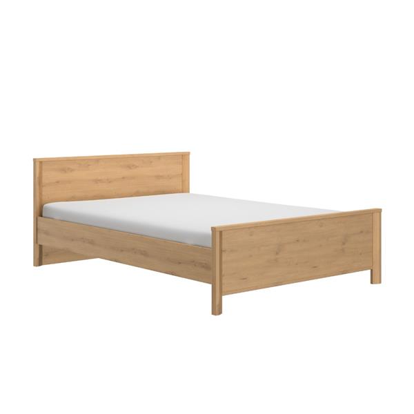 Grote foto lugano 2 persoonsbed 140x200 eiken gami antiek en kunst stoelen en banken