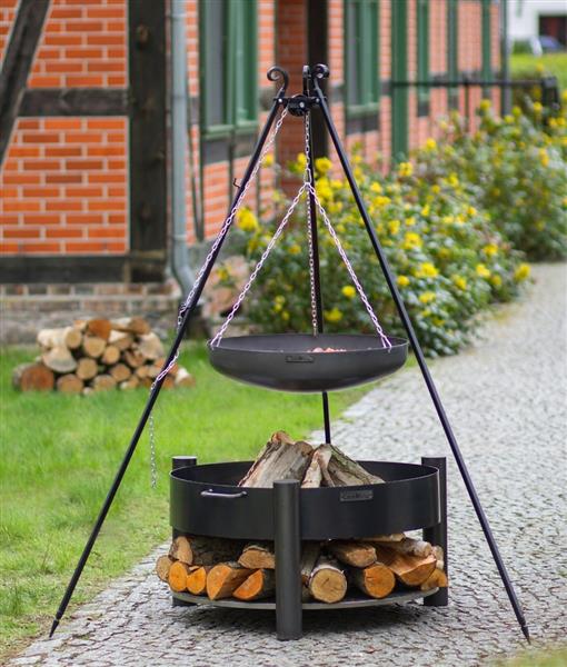 Grote foto 180 cm tripod with 70 cm natural steel wok huis en inrichting woningdecoratie