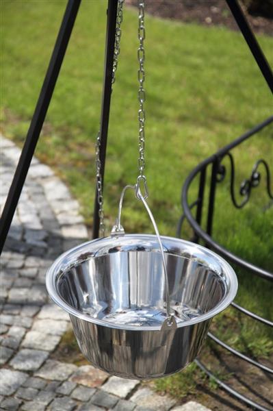 Grote foto 180 cm tripod with 10 l stainless steel pot winch huis en inrichting woningdecoratie