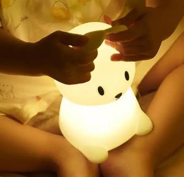 Grote foto konijn nachtlamp kinderen kinderkamer led lamp nijntje touch huis en inrichting woningdecoratie