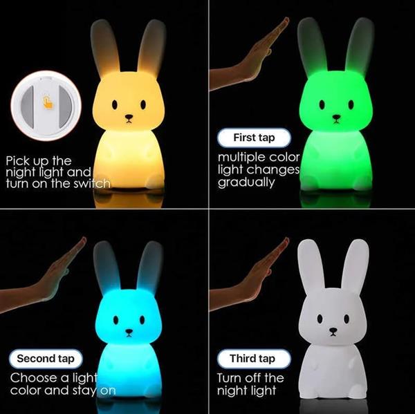 Grote foto konijn nachtlamp kinderen kinderkamer led lamp nijntje touch huis en inrichting woningdecoratie