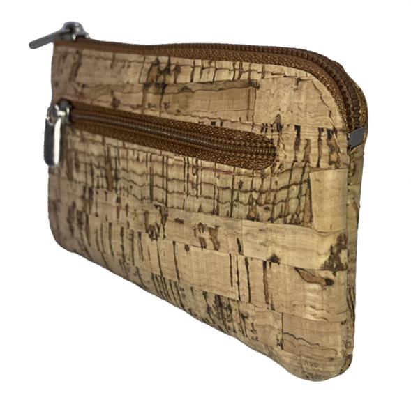 Grote foto sleutelbeursje van kurk klein model cedar kleding dames sieraden