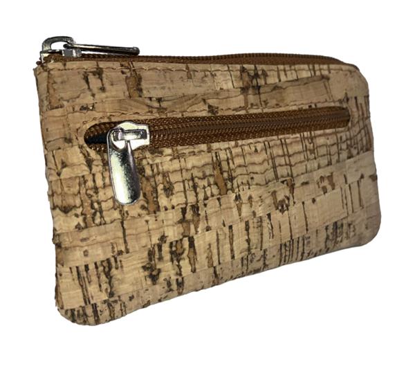 Grote foto sleutelbeursje van kurk klein model cedar kleding dames sieraden