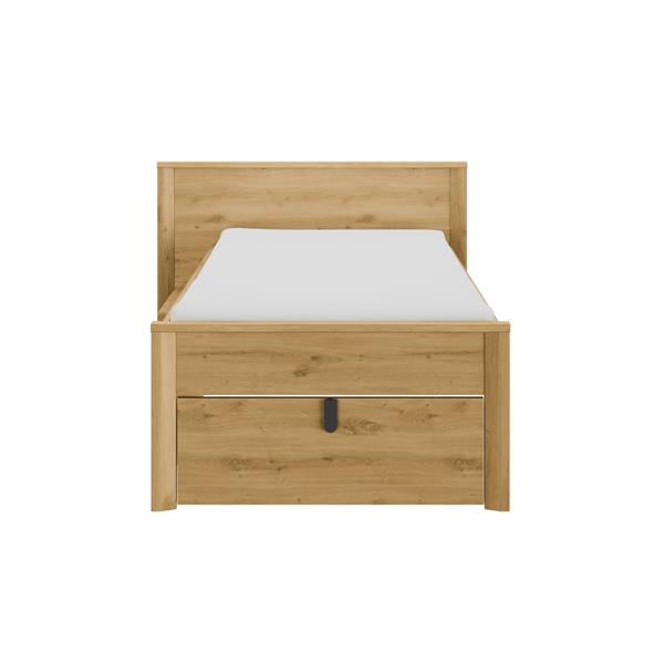 Grote foto lugano kajuitbed 90x200 eiken gami antiek en kunst stoelen en banken
