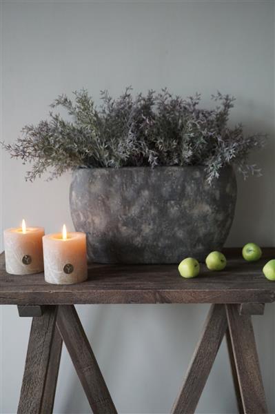Grote foto bloempot ovaal large bruin h25 x b44 x d18 cm huis en inrichting woningdecoratie