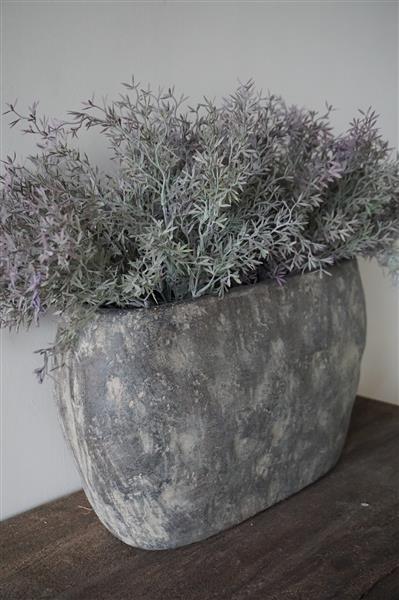 Grote foto bloempot ovaal large bruin h25 x b44 x d18 cm huis en inrichting woningdecoratie