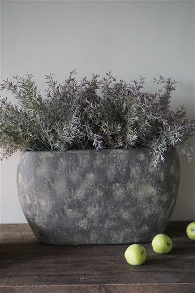 Grote foto bloempot ovaal large bruin h25 x b44 x d18 cm huis en inrichting woningdecoratie