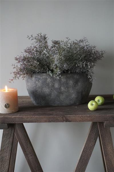 Grote foto bloempot ovaal medium bruin h17 x b34 x d17 cm huis en inrichting woningdecoratie