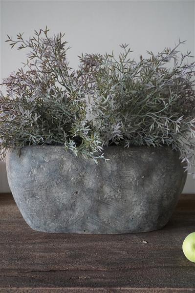 Grote foto bloempot ovaal medium bruin h17 x b34 x d17 cm huis en inrichting woningdecoratie