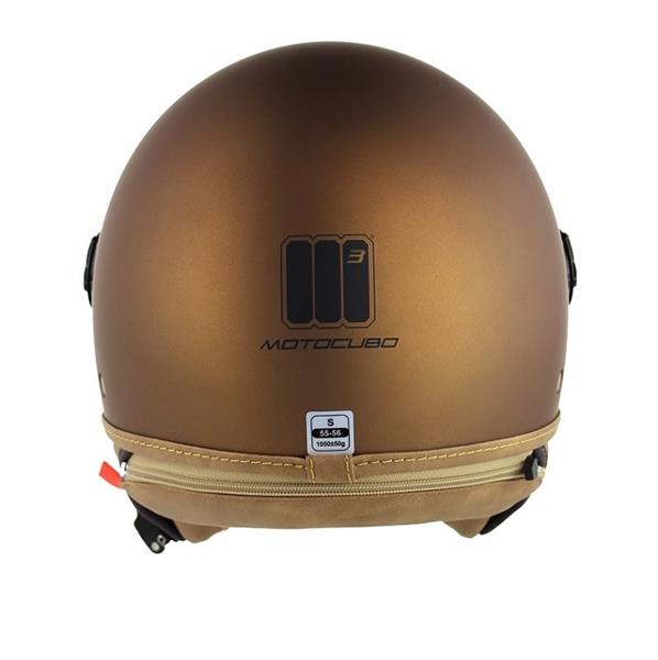 Grote foto motocubo ant jethelm met extern vizier mat brons motoren kleding