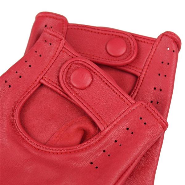 Grote foto swift retro racing leren handschoenen rood motoren kleding