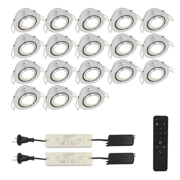 Grote foto led verlichting overkapping mura set 18 huis en inrichting overige