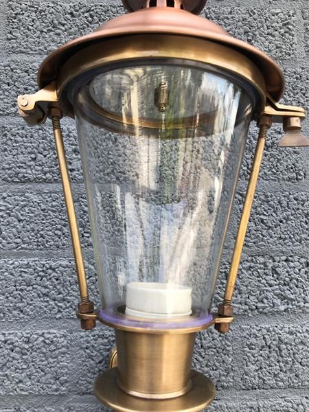 Grote foto wandlamp bestaande uit koper en messing geweldige uitstraling tuin en terras tuinmeubelen