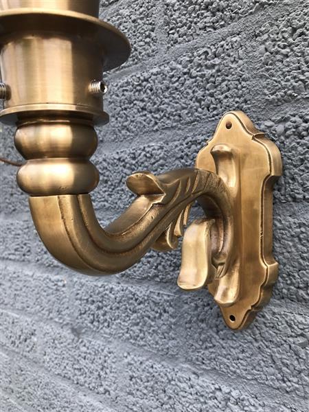 Grote foto wandlamp bestaande uit koper en messing geweldige uitstraling tuin en terras tuinmeubelen