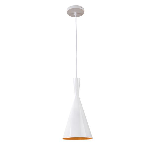 Grote foto hanglamp wit rond alu met gouden binnenkant scaldare nago huis en inrichting overige