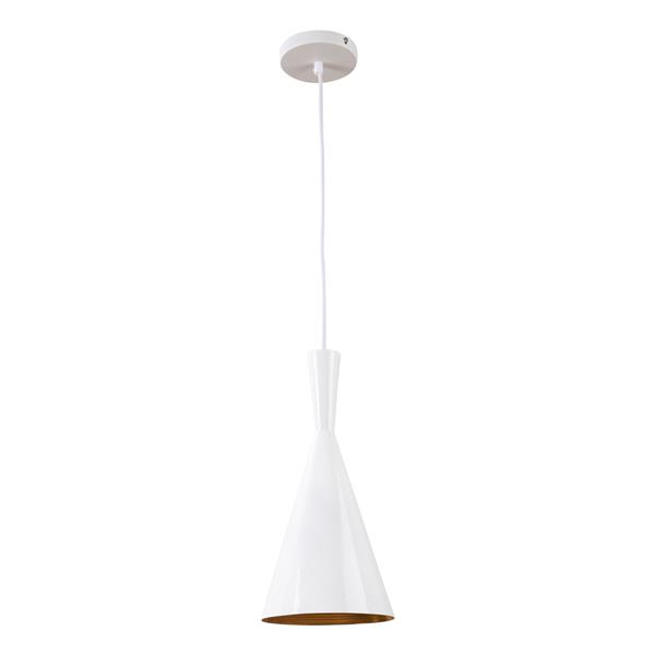 Grote foto hanglamp wit rond alu met gouden binnenkant scaldare nago huis en inrichting overige