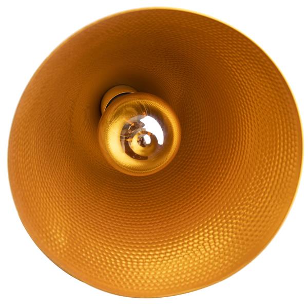 Grote foto hanglamp wit rond alu met gouden binnenkant scaldare nago huis en inrichting overige