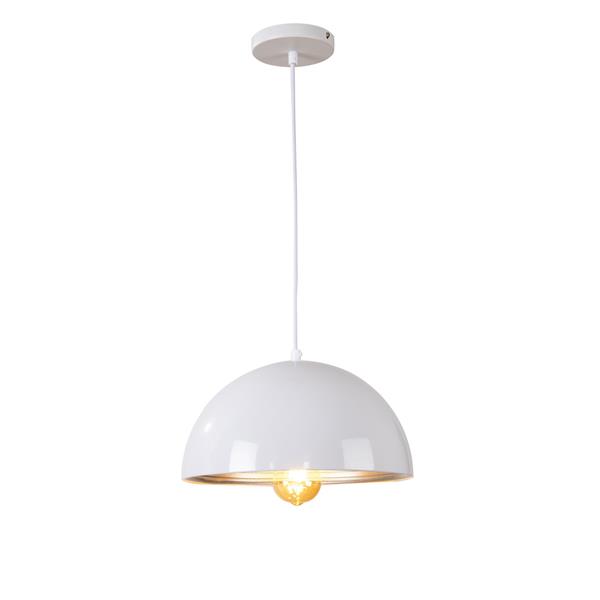 Grote foto hanglamp wit met zilveren binnenkant 30 cm scaldare lucano huis en inrichting overige
