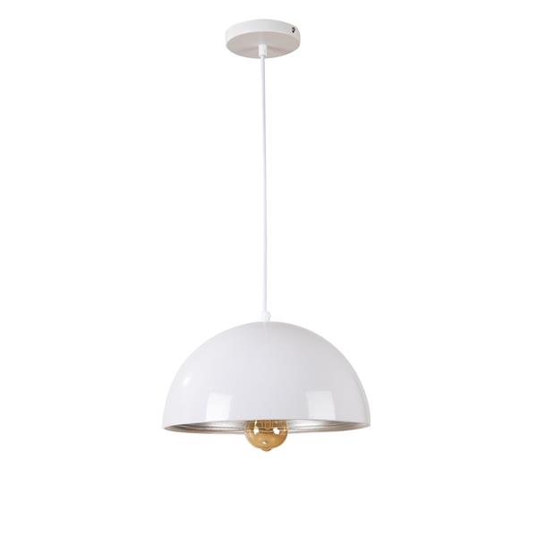 Grote foto hanglamp wit met zilveren binnenkant 30 cm scaldare lucano huis en inrichting overige