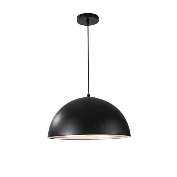 Grote foto hanglamp zwart met zilveren binnenkant 40 cm scaldare lucano huis en inrichting overige