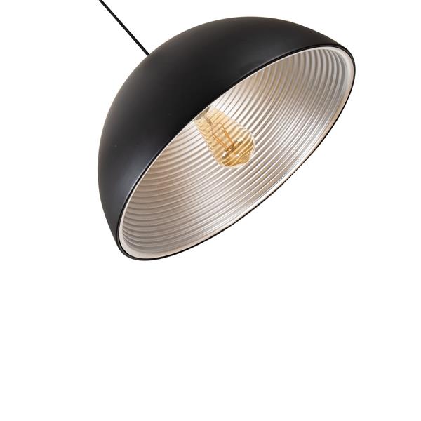 Grote foto hanglamp zwart met zilveren binnenkant 40 cm scaldare lucano huis en inrichting overige