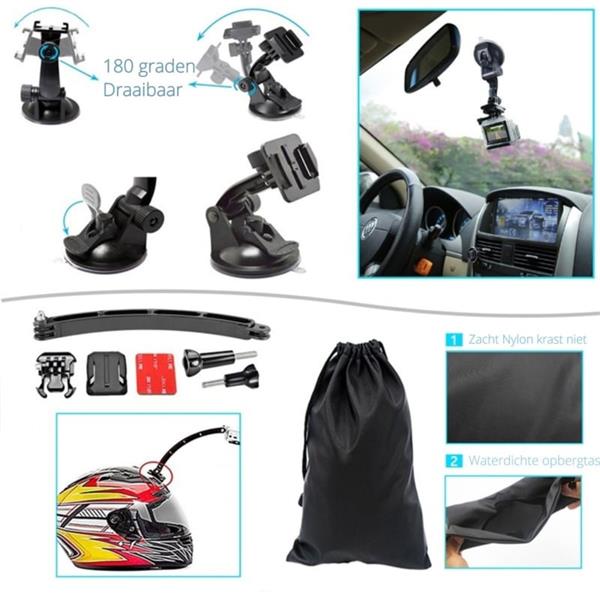 Grote foto 50in1 accessoires kit set gopro go pro hero 9 10 11 12 case huis en inrichting woningdecoratie