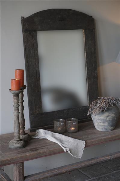 Grote foto spiegel old farm oud hout h100 x b75 cm huis en inrichting woningdecoratie
