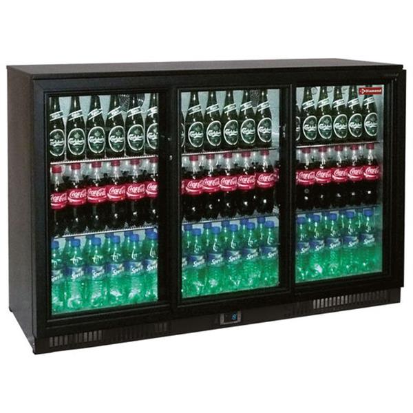 Grote foto flessenkoeler geventileerd amp quot back bar amp quot 3 schuifdeuren diamond tabs3 d n2 diversen overige diversen