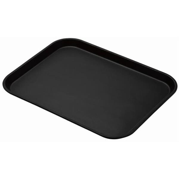 Grote foto cambro treadlite rechthoekig antislip glasvezel dienblad zwart 45 7x35 5cm diversen overige diversen