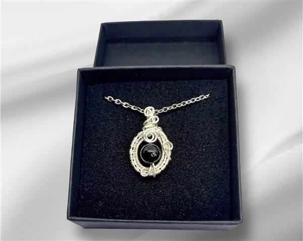 Grote foto onyx ketting sieraden tassen en uiterlijk kettingen