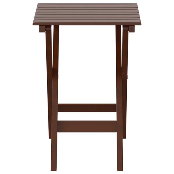 Grote foto vidaxl bijzettafel inklapbaar massief populierenhout bruin tuin en terras tuinmeubelen