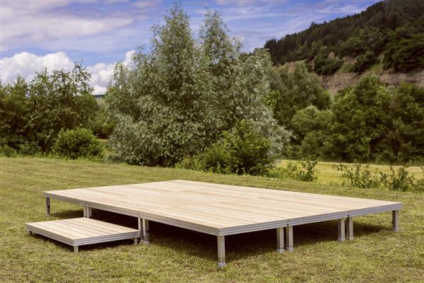 Grote foto verplaatsbare terras delen tuin en terras tegels en terrasdelen