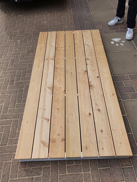 Grote foto verplaatsbare terras delen tuin en terras tegels en terrasdelen