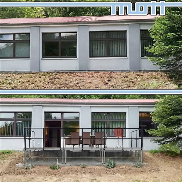 Grote foto verplaatsbare terras delen tuin en terras tegels en terrasdelen